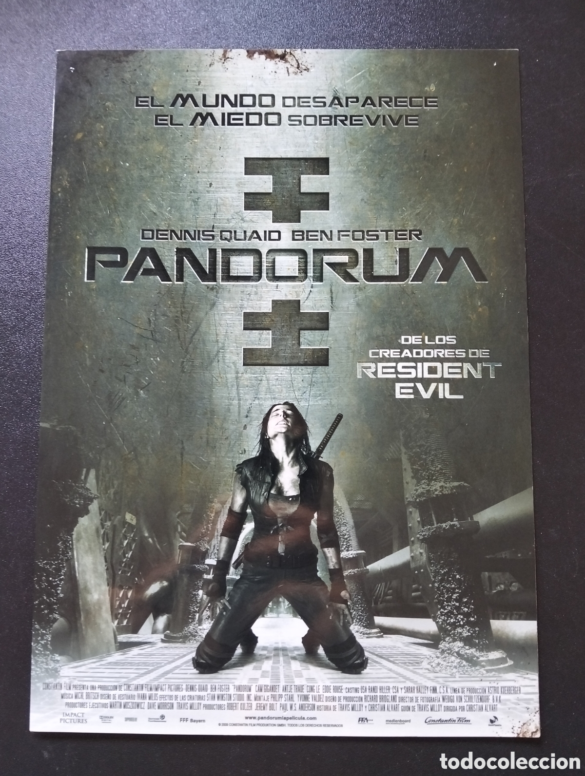 Cine: PANDORUM DENNIS QUAID, BEN FOSTER GUIA CINE ORIGINAL CA77
