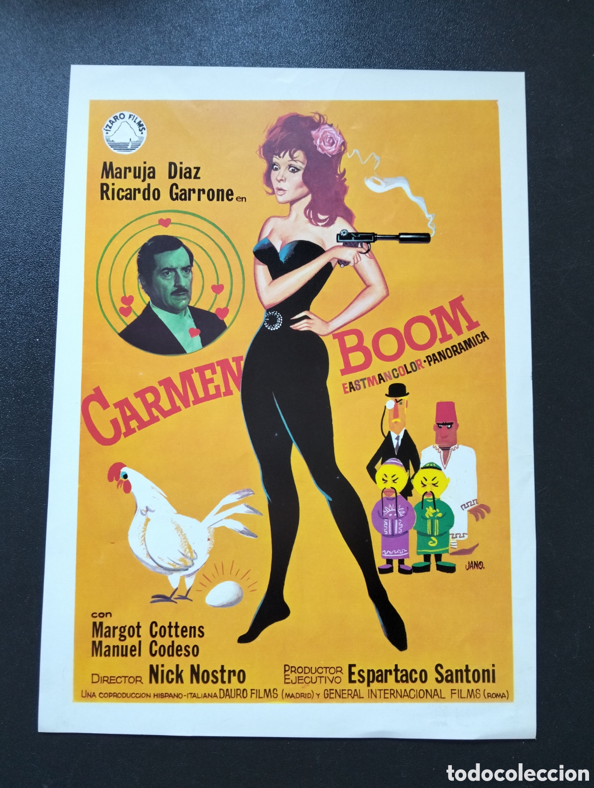 Cine: Carmen Boom - Marujita D&iacute;az, Riccardo Garrone, Manolo Codeso GUIA CINE ORIGINAL CA78