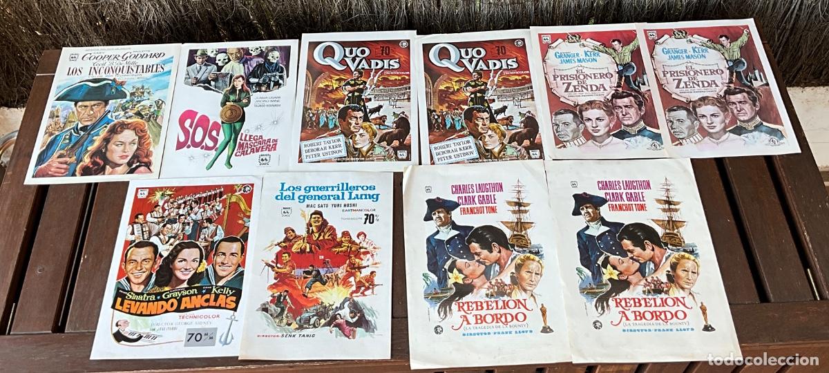 Cinema: LOTE DE GU&Iacute;AS PUBLICITARIAS DE CINE - ESTREN&Oacute; PEL&Iacute;CULAS - DIFERENTES &Eacute;POCAS Y A&Ntilde;OS REF - 2