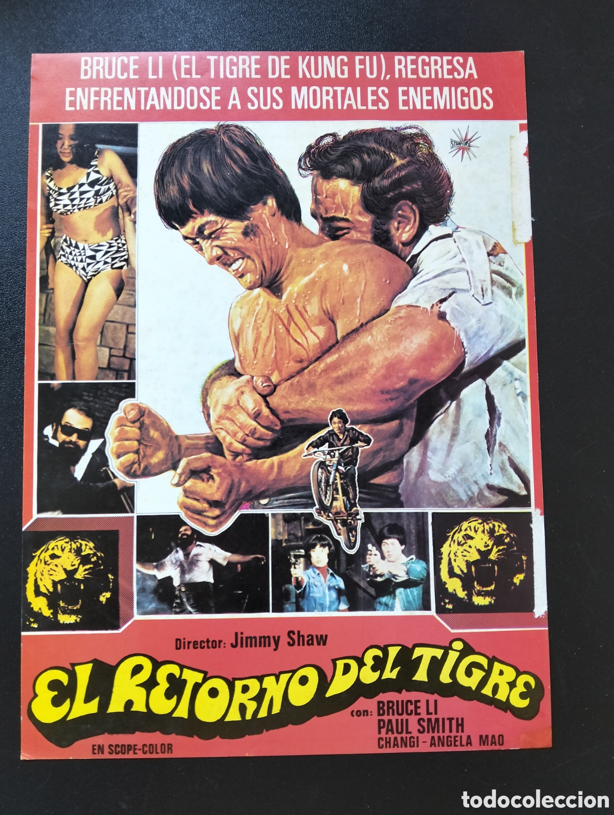 Cinema: EL RETORNO DEL TIGRE, BRUCE LI GUIA CINE ORIGINAL CA78