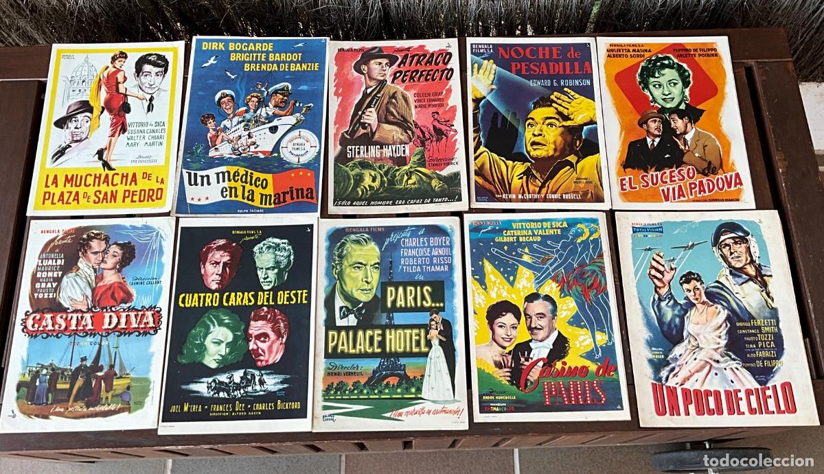 Cinema: LOTE DE GU&Iacute;AS PUBLICITARIAS DE CINE - ESTREN&Oacute; PEL&Iacute;CULAS - DIFERENTES &Eacute;POCAS Y A&Ntilde;OS REF - 7