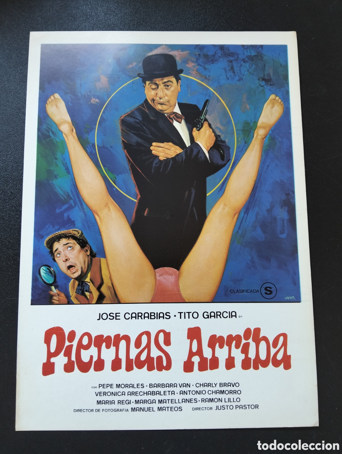 Cine: PIERNAS ARRIBA JOSE CARABIAS TITO GARCIA BARBARA VAN GUIA CINE ORIGINAL CA79