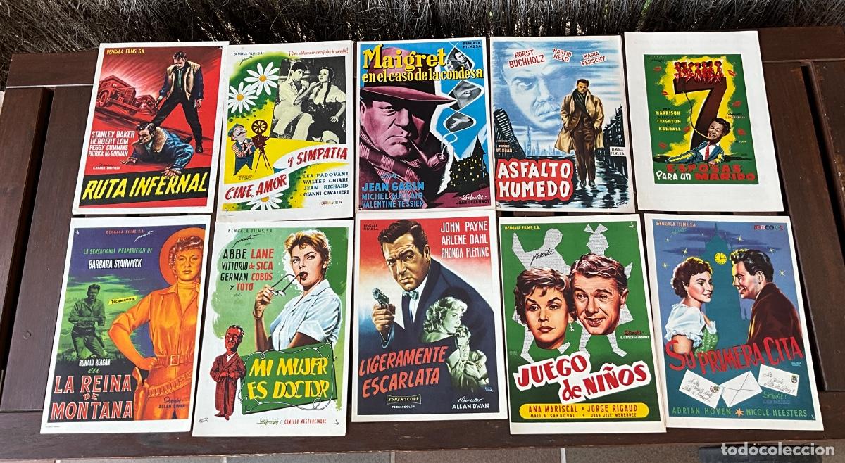Cine: LOTE DE GU&Iacute;AS PUBLICITARIAS DE CINE - ESTREN&Oacute; PEL&Iacute;CULAS - DIFERENTES &Eacute;POCAS Y A&Ntilde;OS REF - 8