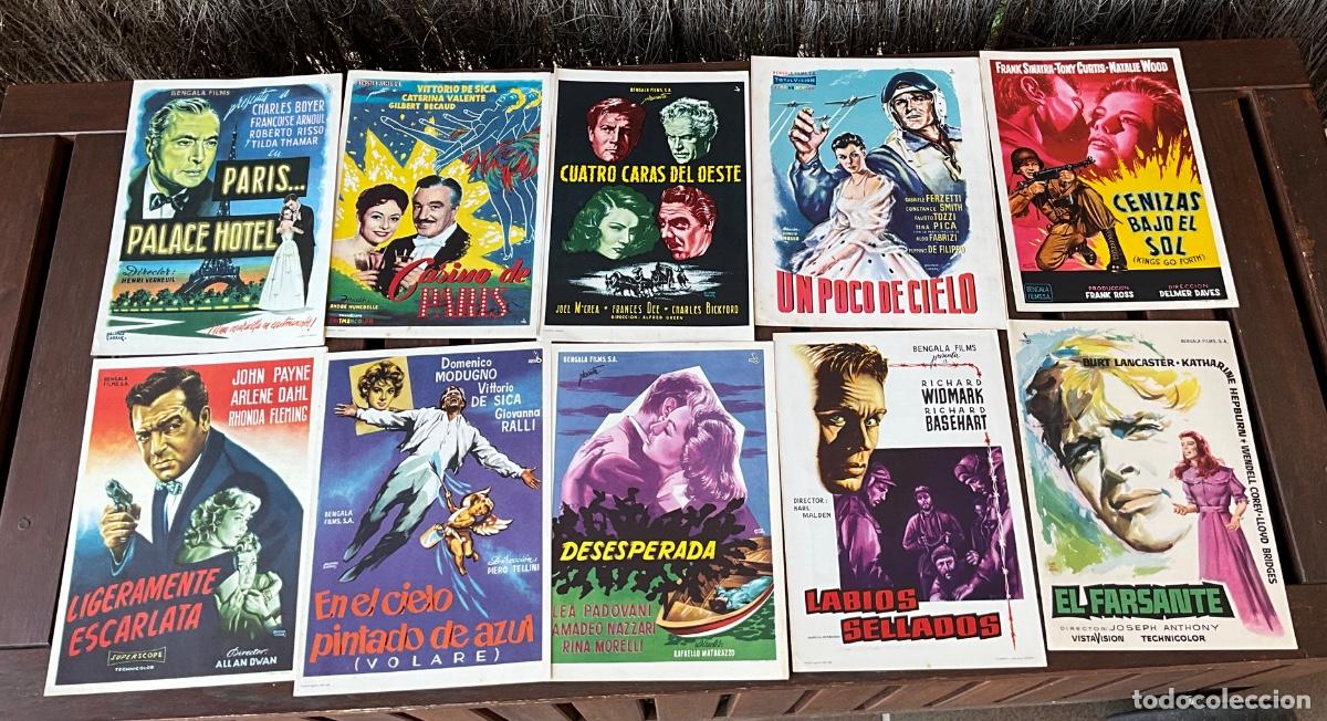 Cine: LOTE DE GU&Iacute;AS PUBLICITARIAS DE CINE - ESTREN&Oacute; PEL&Iacute;CULAS - DIFERENTES &Eacute;POCAS Y A&Ntilde;OS REF - 9