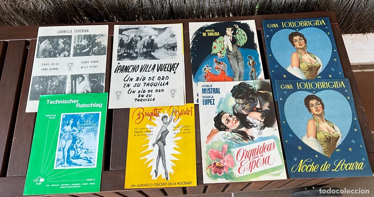 Cine: LOTE DE GU&Iacute;AS PUBLICITARIAS DE CINE - ESTREN&Oacute; PEL&Iacute;CULAS - DIFERENTES &Eacute;POCAS Y A&Ntilde;OS REF - 10