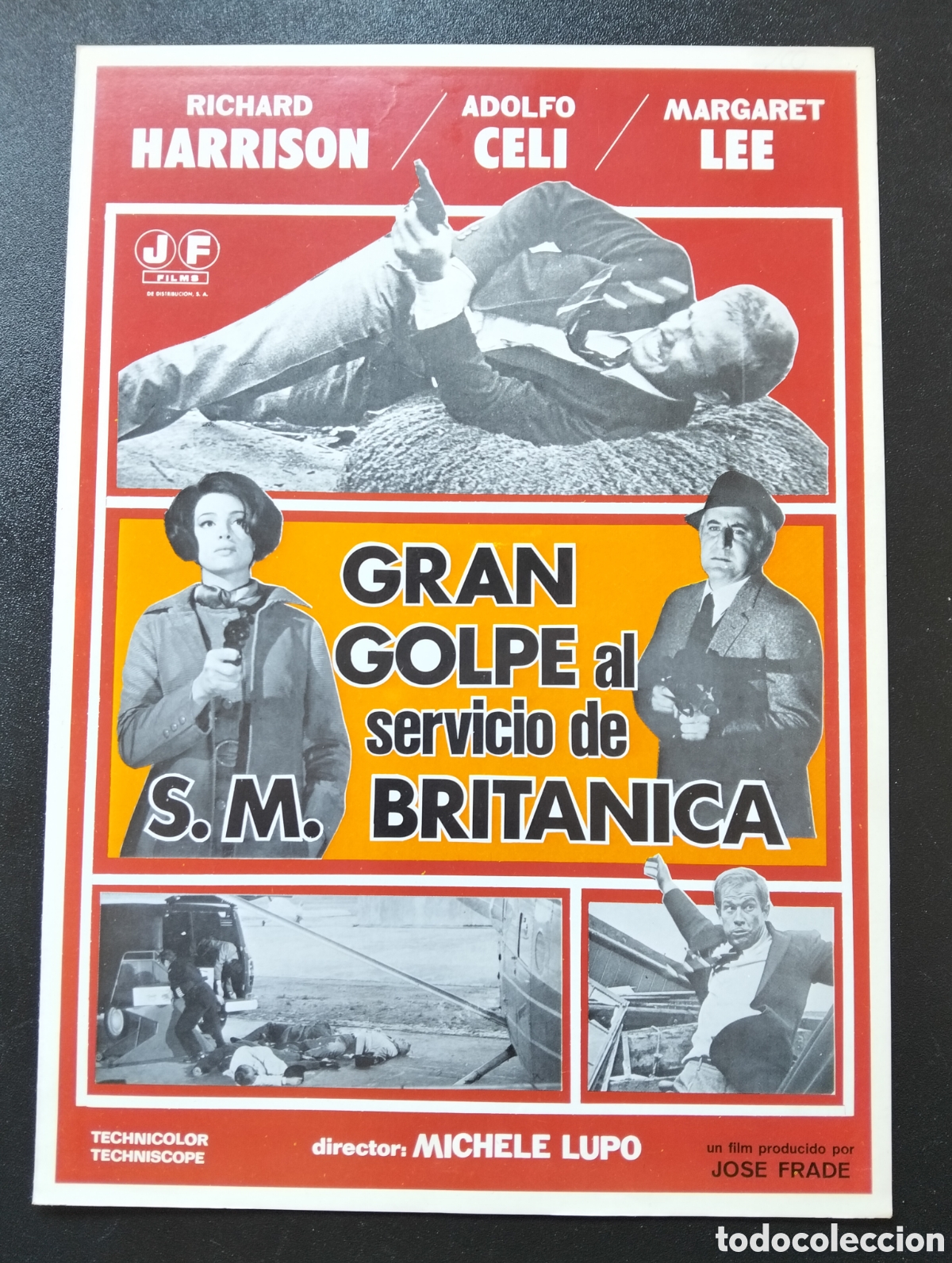 Cine: GRAN GOLPE AL SERVICIO DE S.M. BRITANICA, RICHARD HARRISON GUIA CINE ORIGINAL CA79