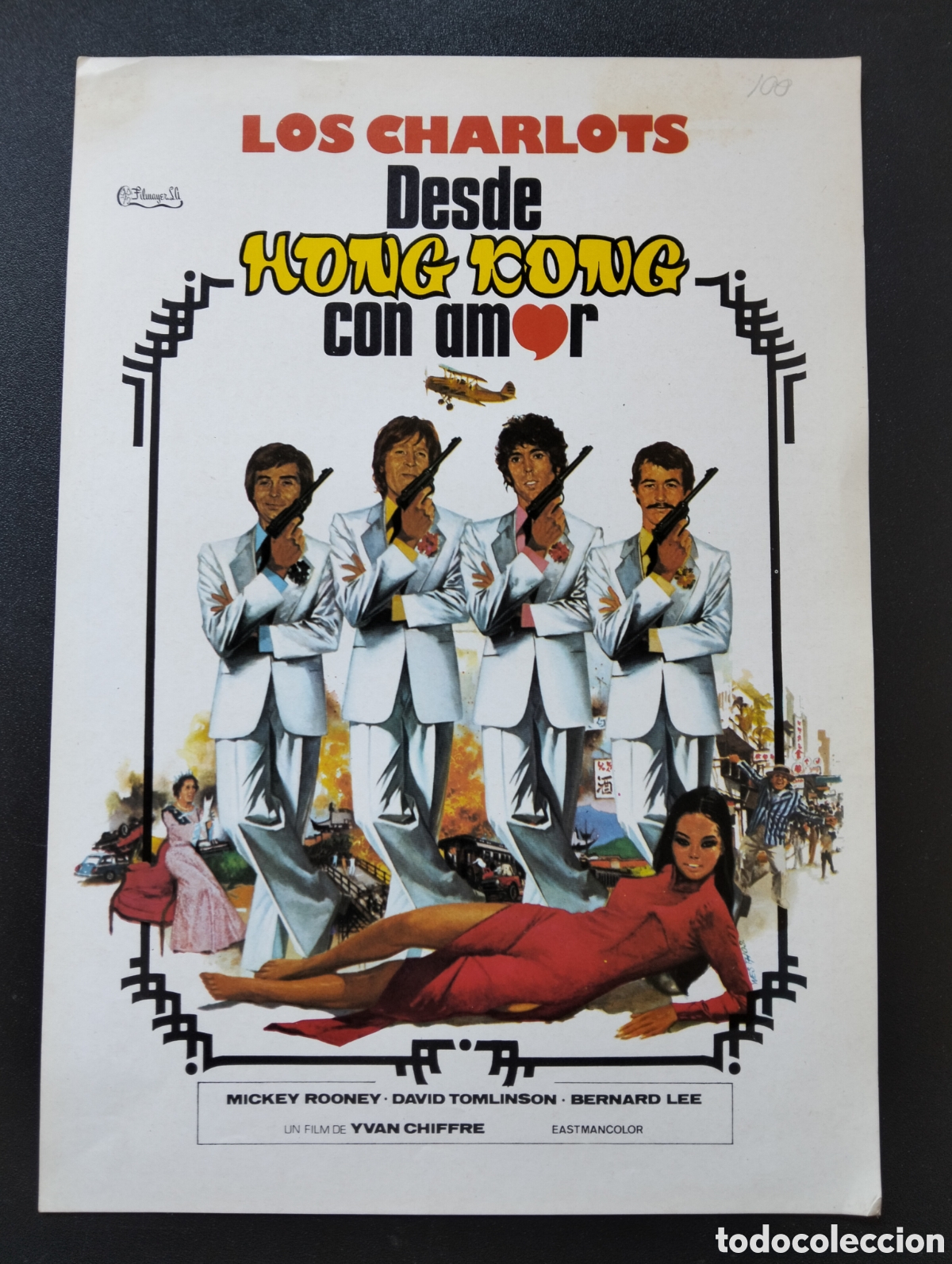 Cine: LOS CHARLOTS DESDE HONG KONG CON AMOR-YVAN CHIFFRE-MICKEY ROONEY-BONS BAISER GUIA CINE ORIGINAL CA79