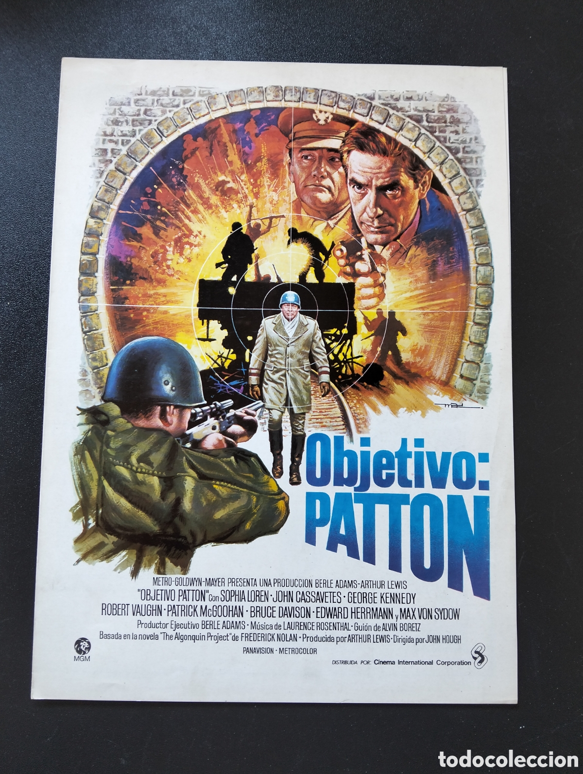Cine: OBJETIVO PATTON SOPHIA LOREN JOHN CASSAVETES GEORGE KENNEDY BRUDE DAVISON GUIA CINE ORIGINAL CA79