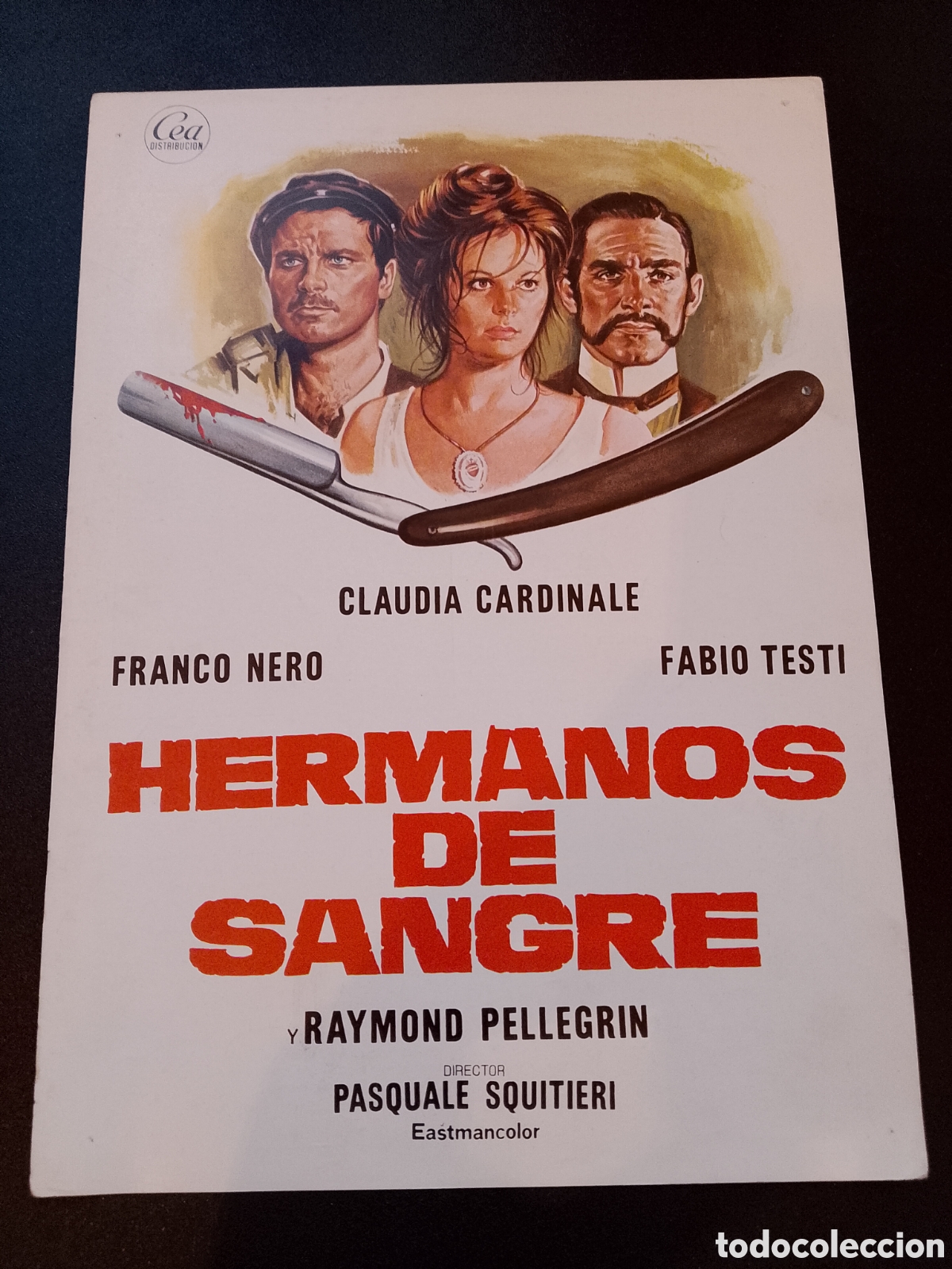 Cine: HERMANOS DE SANGRE CLAUDIA CARDINALE FABIO TESTI GU&Iacute;A ORIGINAL DE CINE CA80