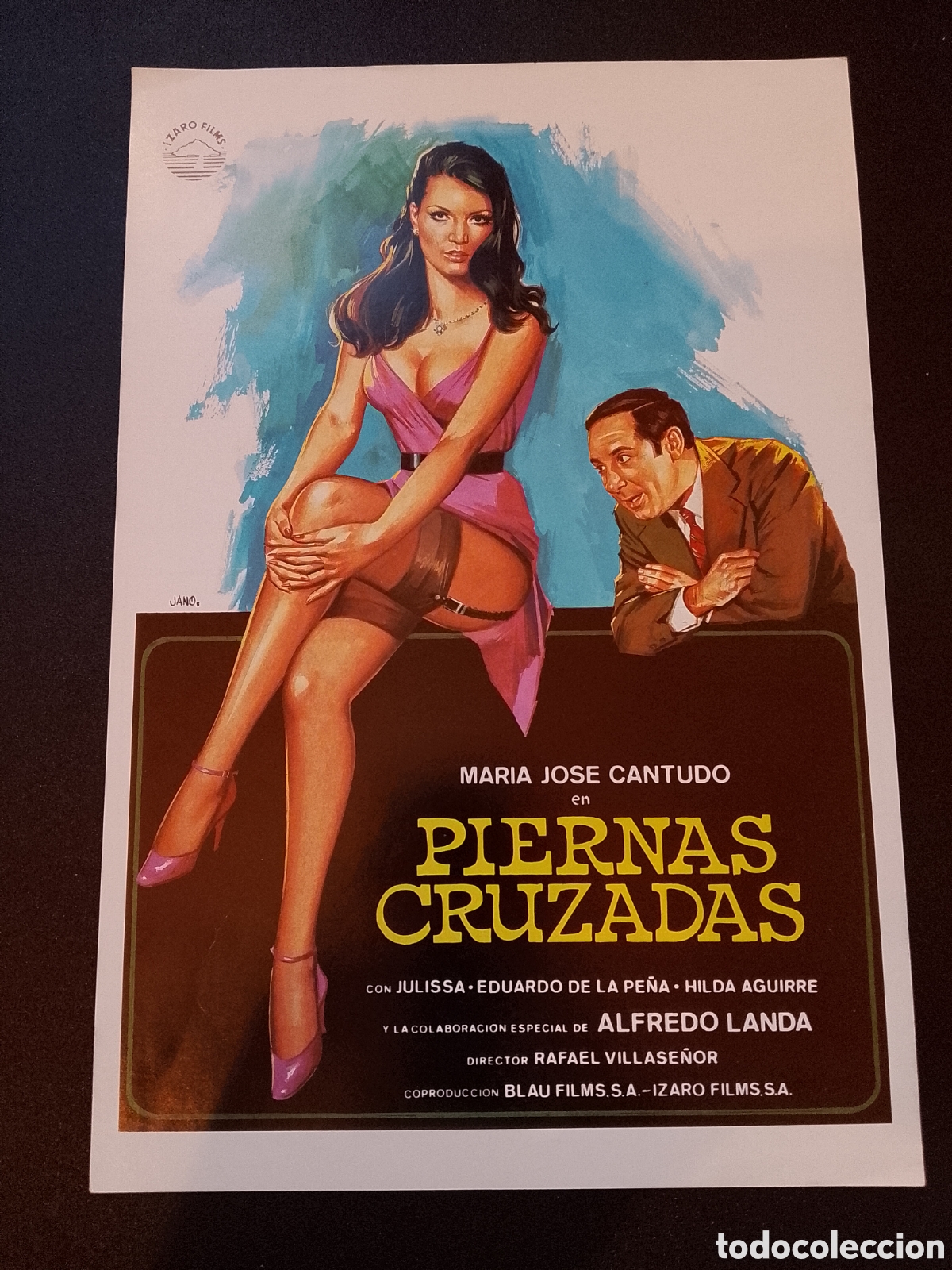 Cine: PIERNAS CRUZADAS RAFAEL VILLASE&Ntilde;OR ALFREDO LANDA MARI JOSE CAN GU&Iacute;A ORIGINAL DE CINE CA80