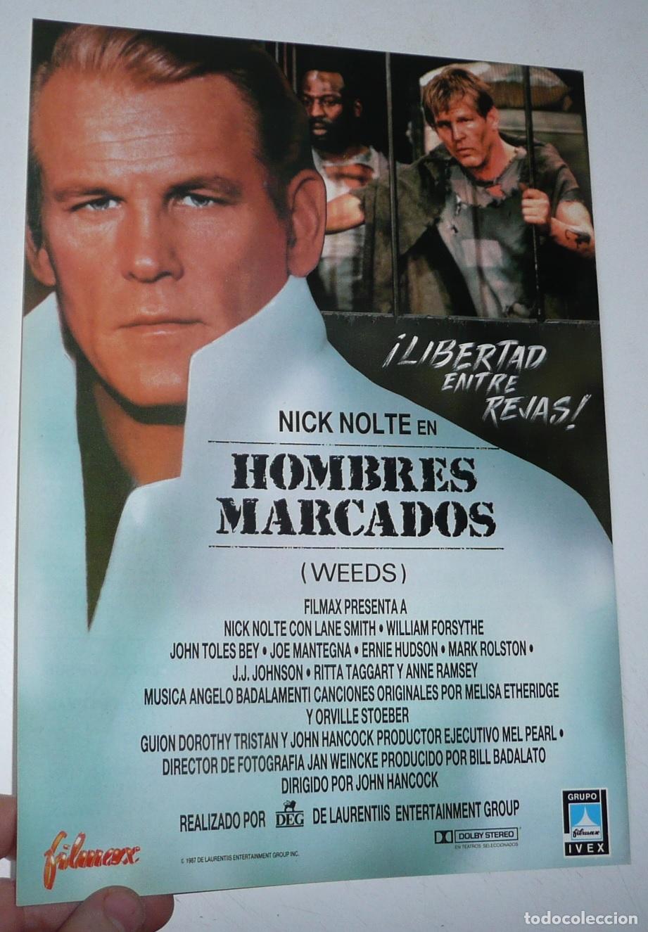 Cine: Hombres marcados (Weeds) (John D. Hancock, 1987) Nick Nolte, Ernie Hudson, Lane Smith, Joe Mantegna