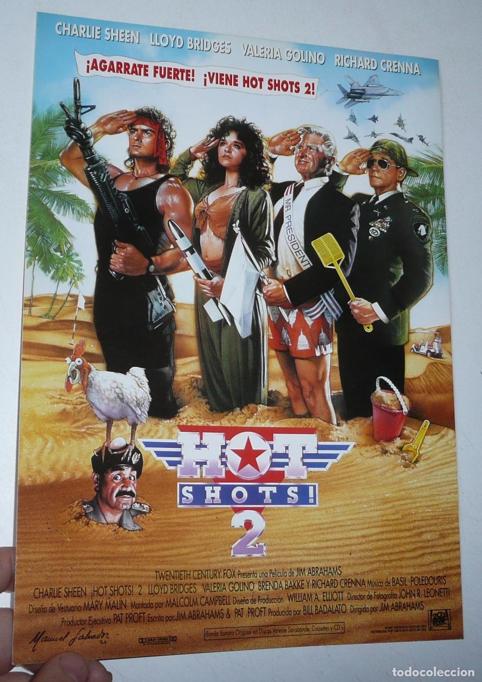 Cine: Hot Shots 2 (Jim Abrahams, 1993) Gu&iacute;a de cine. Charlie Sheen, Lloyd Bridges, Valeria Golino