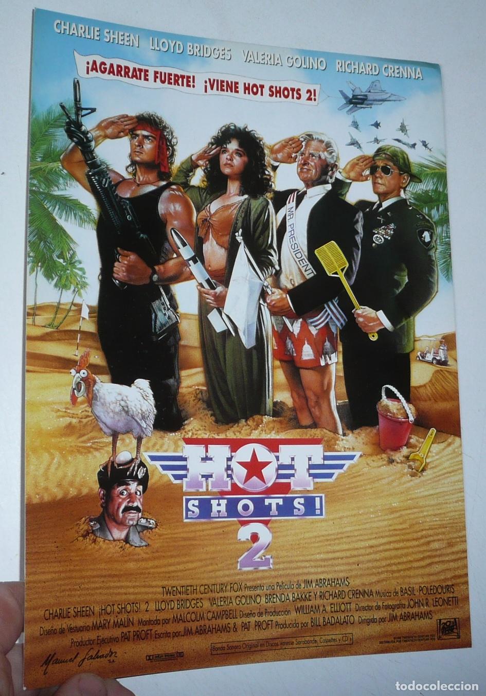 Cine: Hot Shots 2 (Jim Abrahams, 1993) Gu&iacute;a de cine. Charlie Sheen, Lloyd Bridges, Valeria Golino