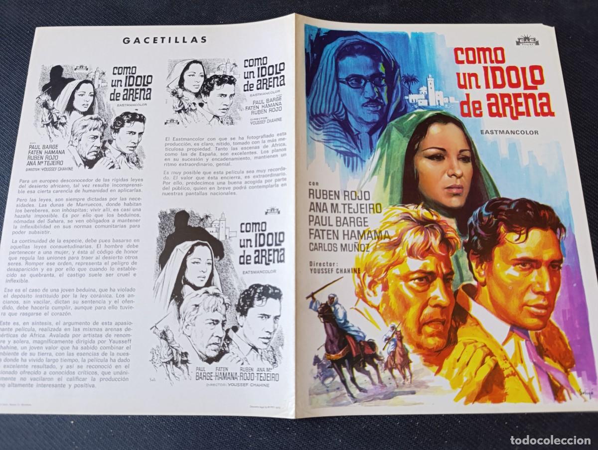 Cine: COMO UN IDOLO DE ARENA (GUIA ORIGINAL DE CINE DOBLE) (PEDIDO MINIMO 5 EUROS)