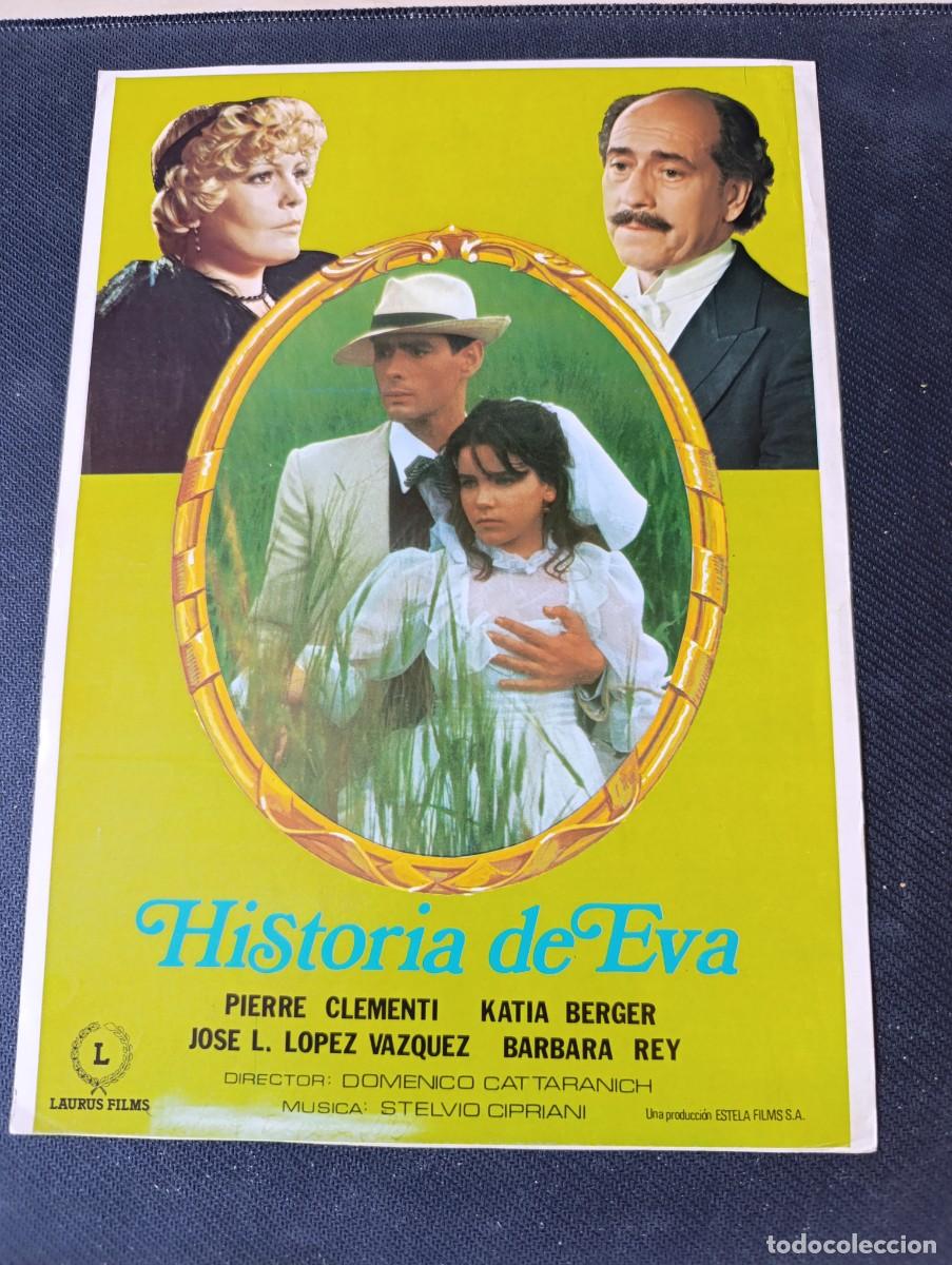 Cine: HISTORIA DE EVA (GUIA ORIGINAL DE CINE SIMPLE) B. REY, J.L. LOPEZ VAZQUEZ (PEDIDO MINIMO 5 EUROS)