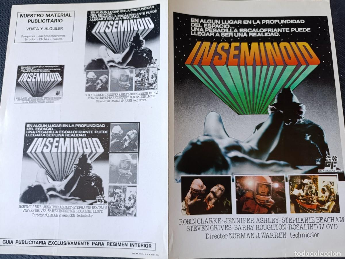 Cine: INSEMINOID (GUIA ORIGINAL DE CINE DOBLE)(PEDIDO MINIMO 5 EUROS)