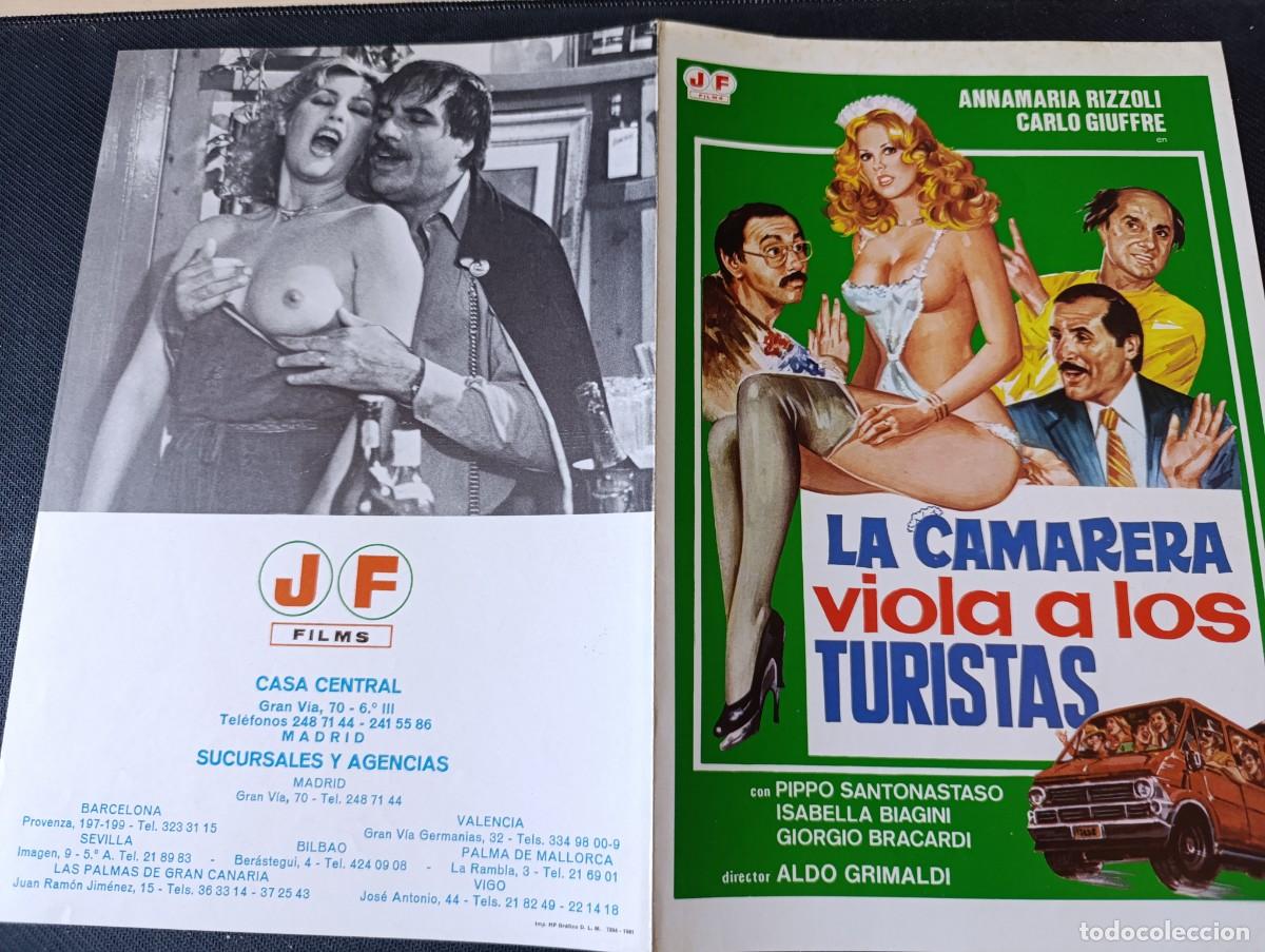Cine: LA CAMARERA VIOLA A LOS TURISTAS (GUIA ORIGINAL DE CINE DOBLE) JOSE FRADE (PEDIDO MINIMO 5 EUROS)