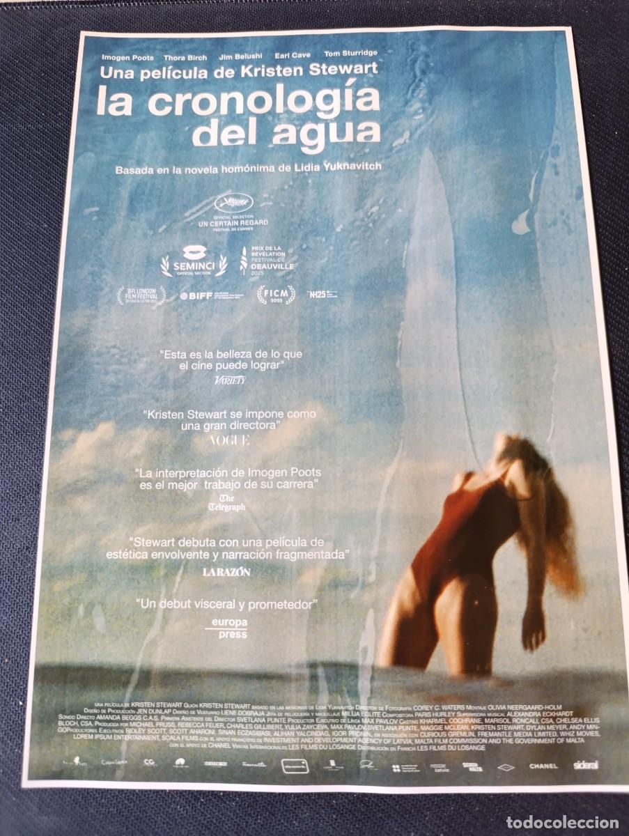 Cine: LA CRONOLOGIA DEL AGUA (GUIA ORIGINAL DE CINE SIMPLE) (PEDIDO MINIMO 5 EUROS)