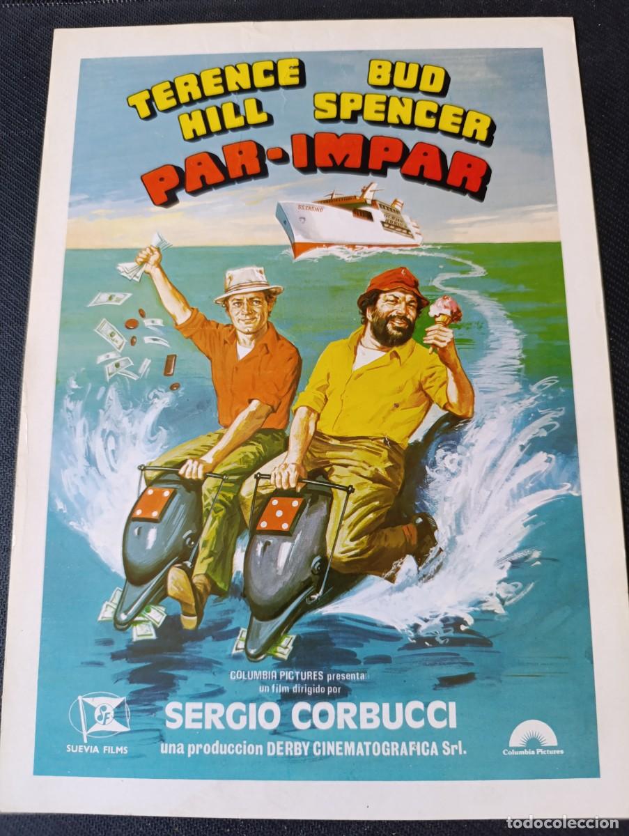 Cine: PAR-IMPAR (GUIA ORIGINAL DE CINE SIMPLE) TERENCE HILL. BUD SPENCER (PEDIDO MINIMO 5 EUROS)