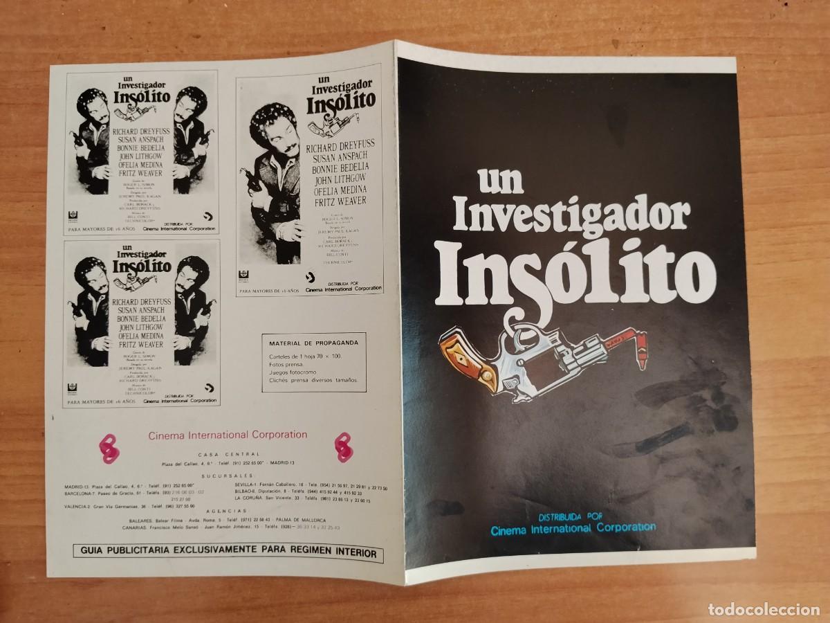 Cine: G33--GUIA DE LA PELICULA---UN INVESTIGADOR INSOLITO