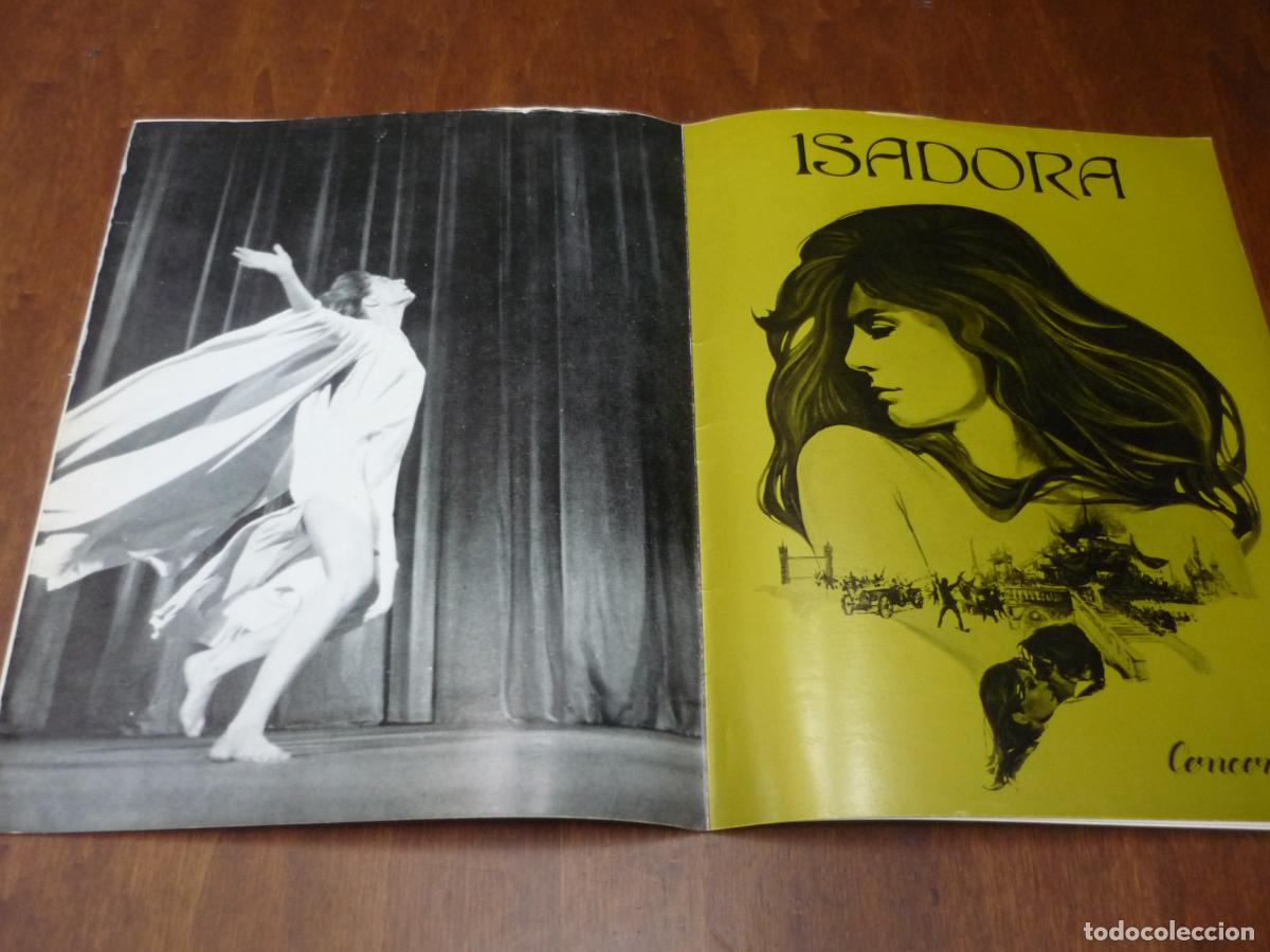 Cine: isadora - guia publicitaria original - vanessa redgrave - concordia films