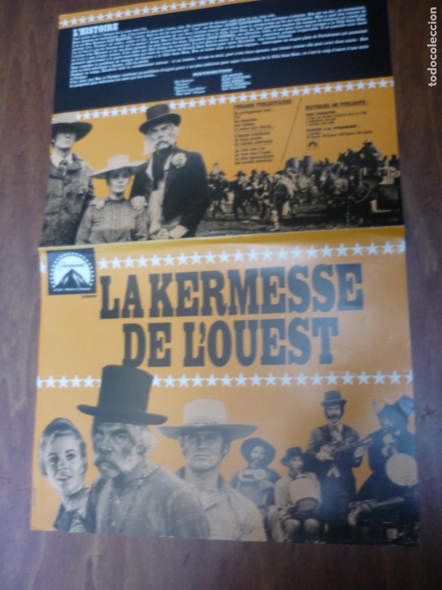 Cine: la leyenda de la ciudad sin nombre - guia publicitaria original francia - clint eastwood jean seberg