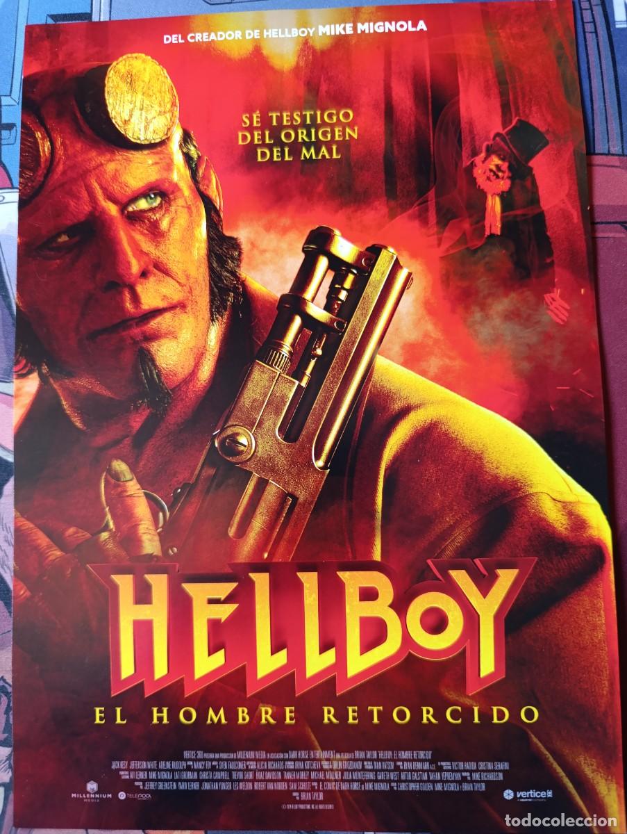 Cine: HELLBOY (EL HOMBRE RETORCIDO) (GUIA ORIGINAL DE CINE SIMPLE)(PEDIDO MINIMO 5 EUROS)