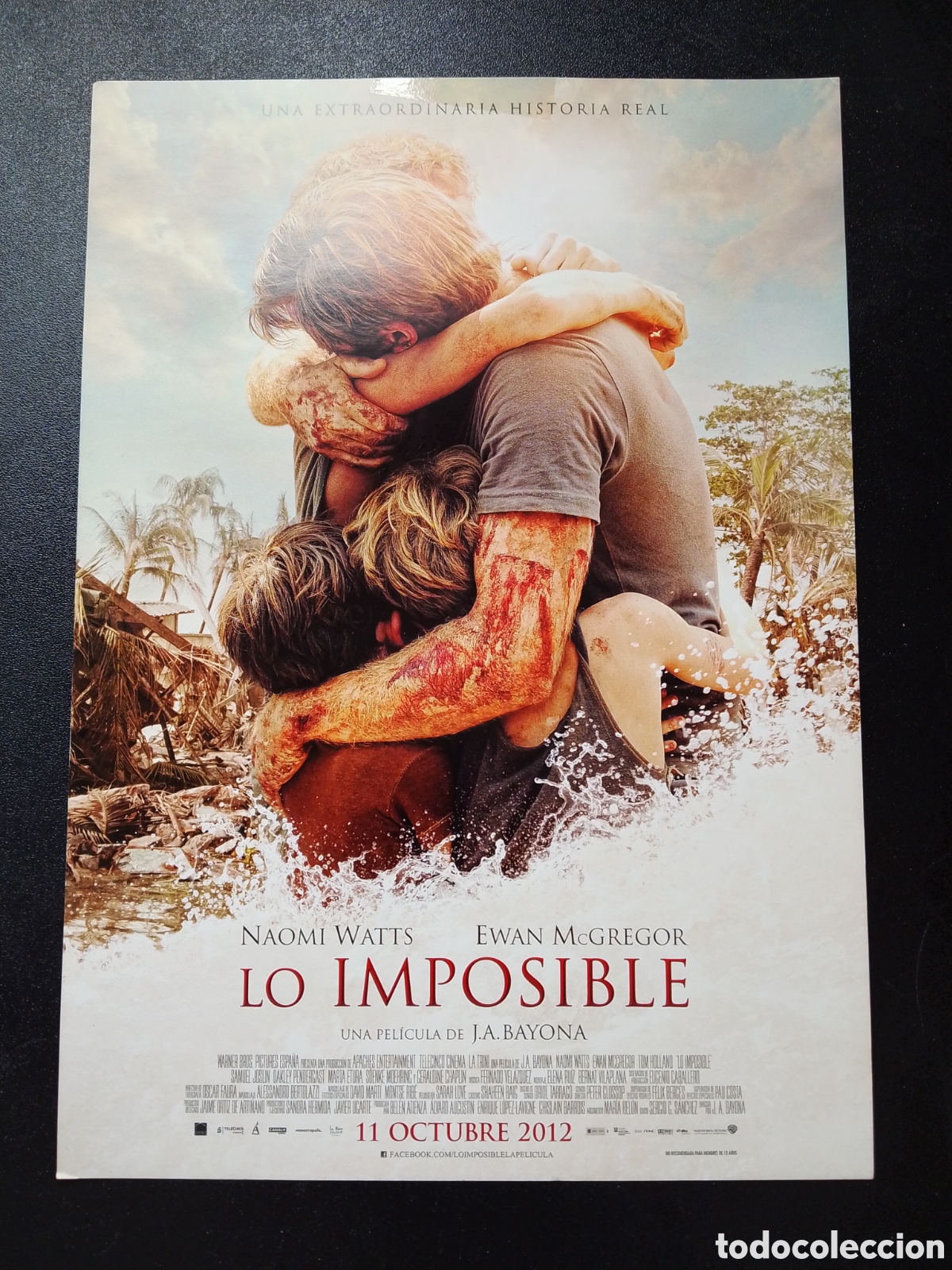 Kino: LO IMPOSIBLE NAOMI WATTS J.A. BAYONA GUIA DE CINE ORIGINAL CA80