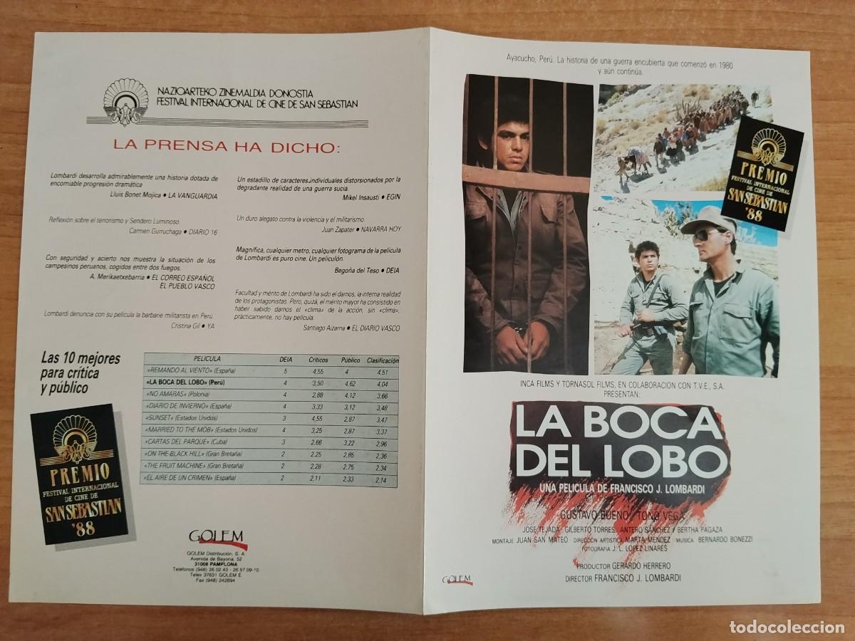 Cine: G33--GUIA DE LA PELICULA---LA BOCA DEL LOBO