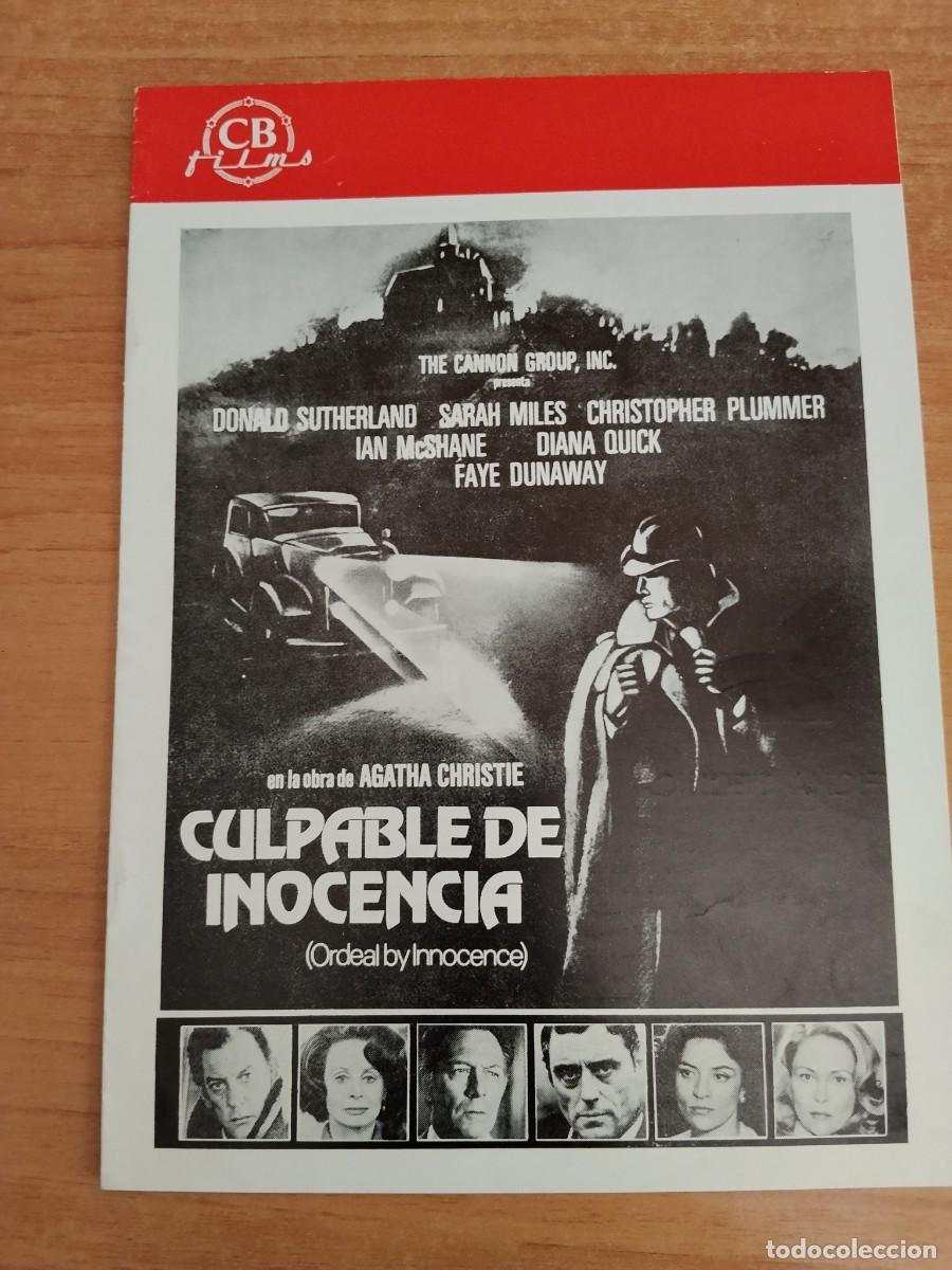 Cine: G33--GUIA DE LA PELICULA---CULPABLE DE INOCENCIA