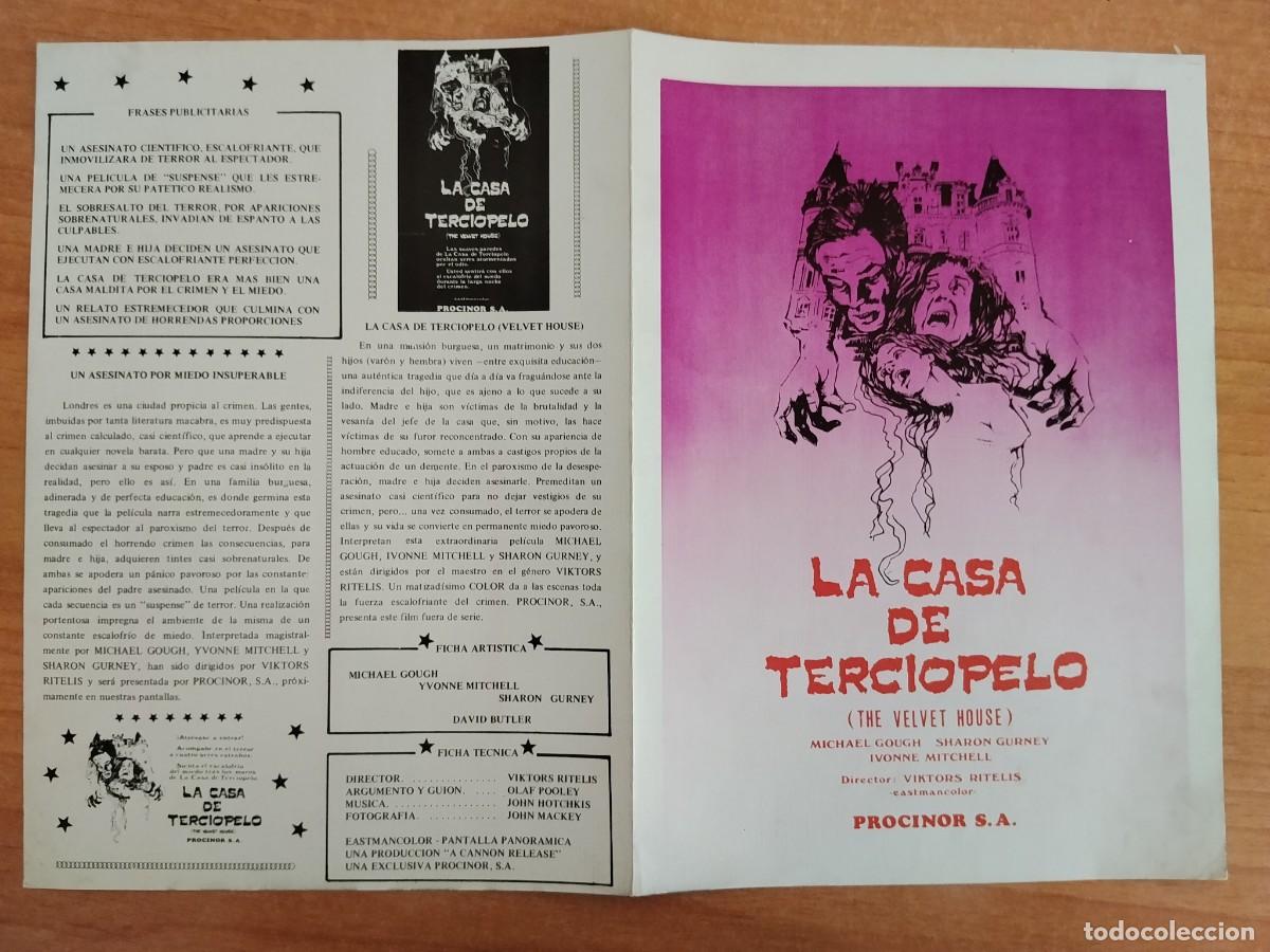 Cine: G33--GUIA DE LA PELICULA---LA CASA DE TERCIOPELO