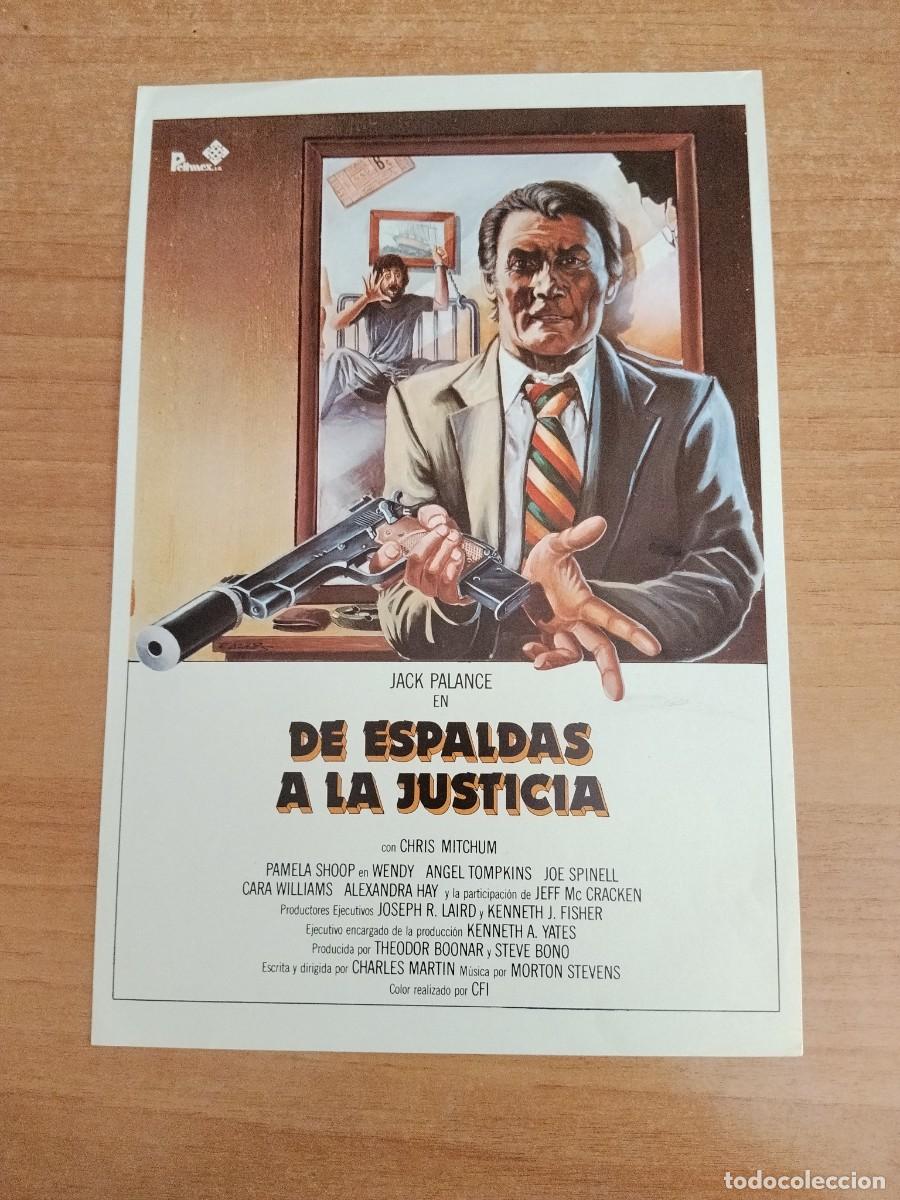 Cine: G33--GUIA DE LA PELICULA---DE ESPALDAS A LA JUSTICIA