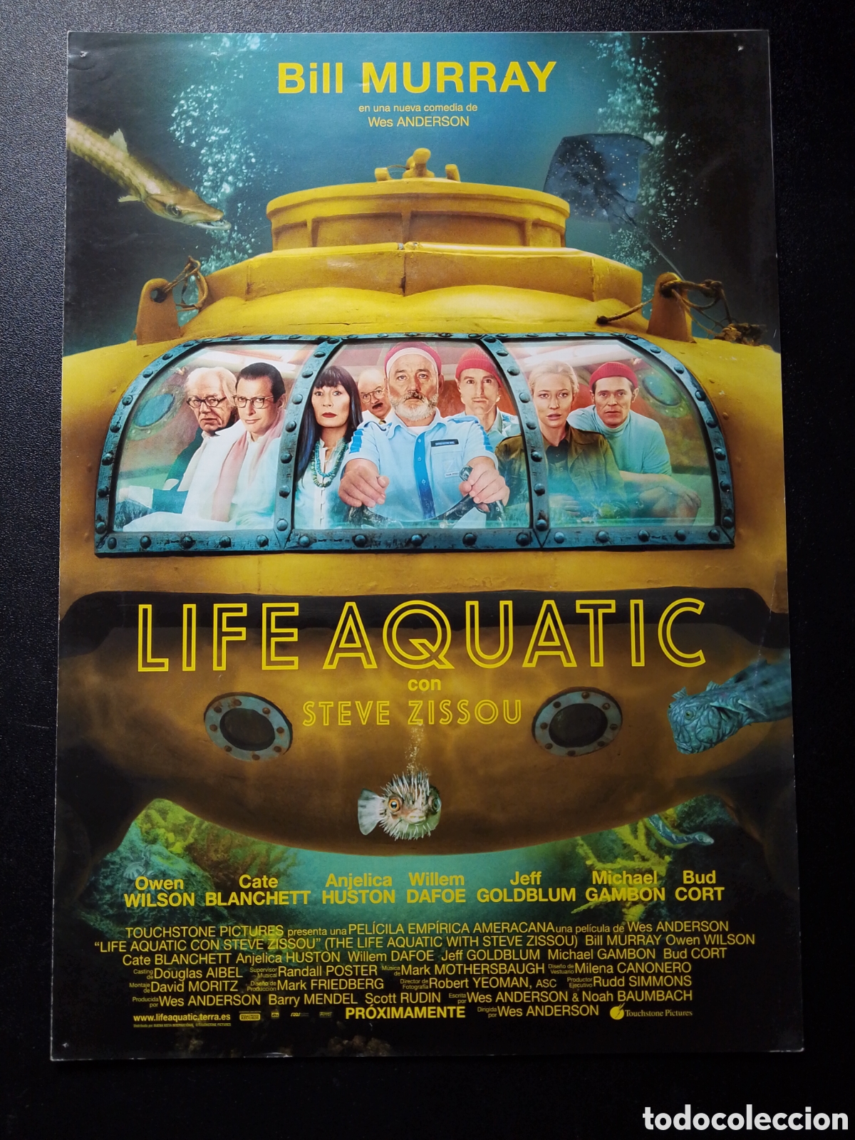 Cine: LIFE AQUATIC - WES ANDERSON - BILL MURRAY GUIA DE CINE ORIGINAL CA81