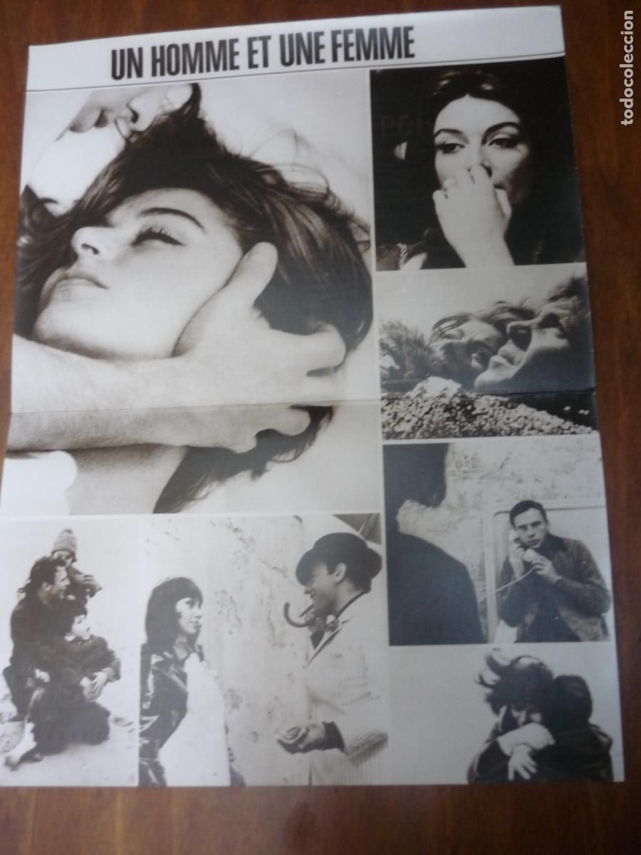 Cine: un hombre y una mujer - guia publicitaria orig - claude lelouch anouk aimee jean louis trintignant