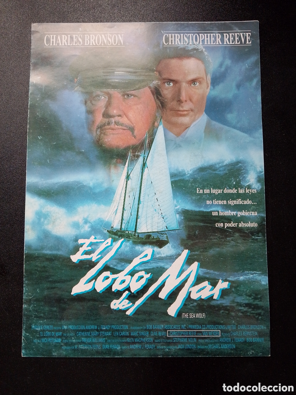 Cine: El lobo de mar Charles Bronson Christopher Reeve GUIA DE CINE ORIGINAL CA81