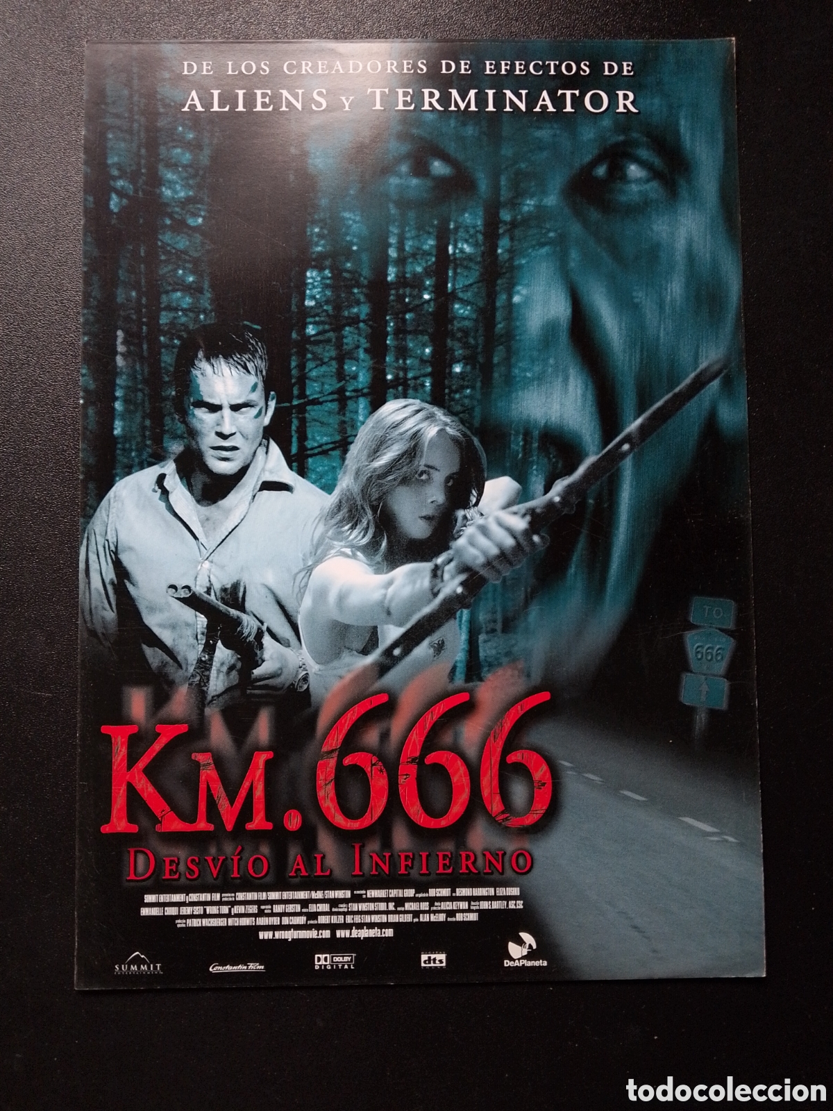 Cine: KM. 666 - DESVIO AL INFIERNO - ROB SCHMIDT - DESMOND HARRINGTON y ELIZA GUIA DE CINE ORIGINAL CA81