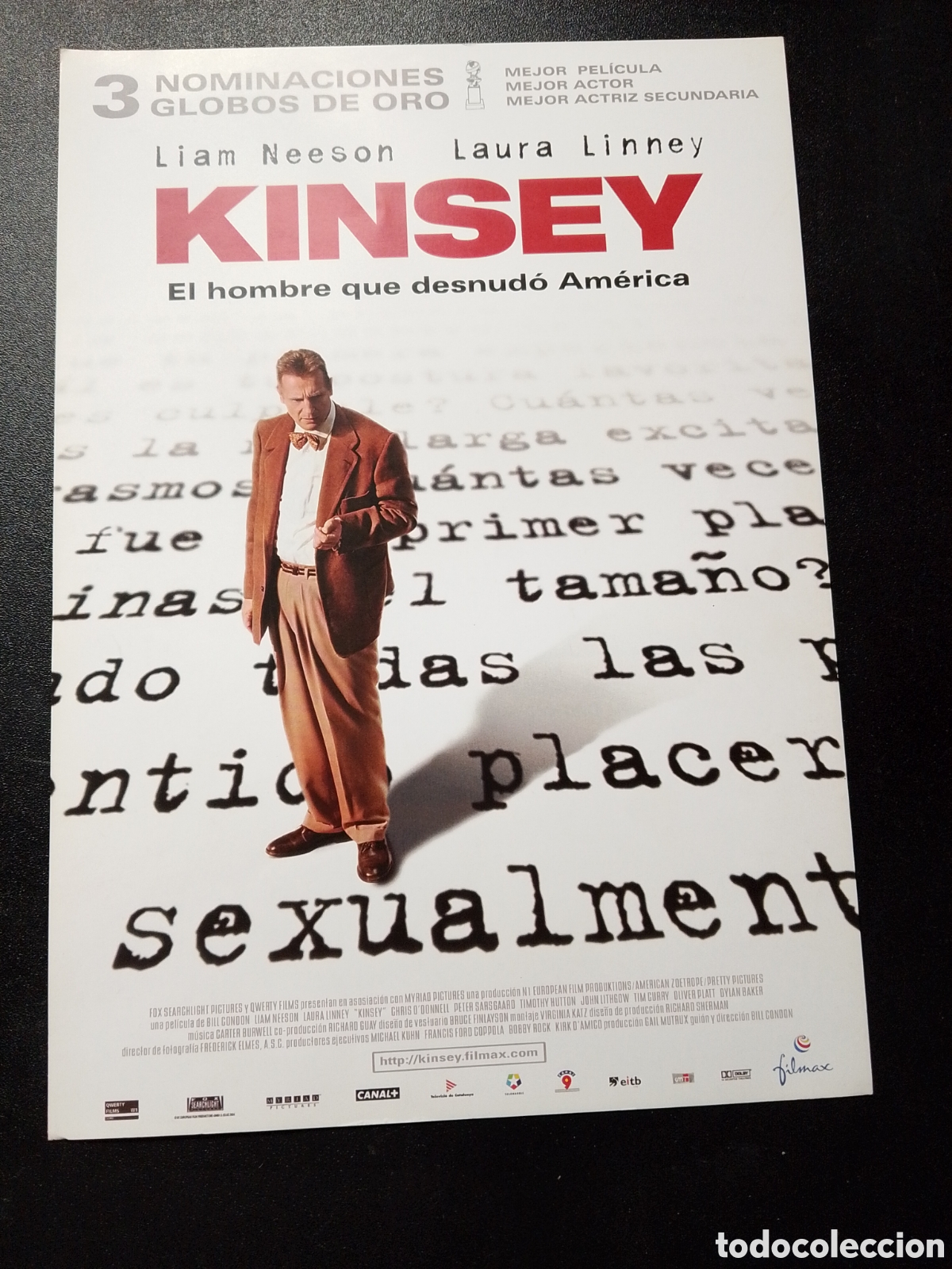 Cine: Kinsey - Liam Neeson, Laura Linney, Chris O'Donnell, Peter Sarsgaard GUIA DE CINE ORIGINAL CA81