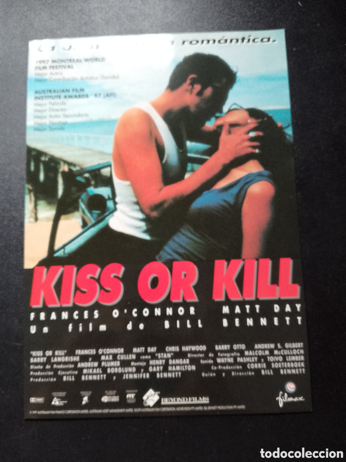 Cine: KISS OR KILL FRANCES O'CONNOR MATT DAY GUIA DE CINE ORIGINAL CA81