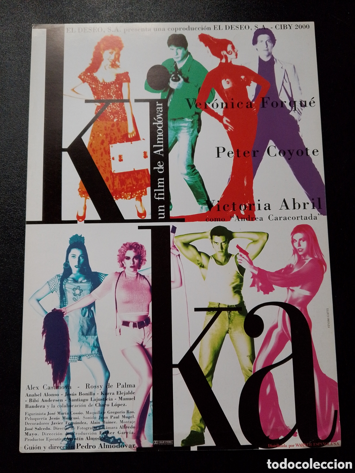 Cine: KIKA ALMODOVAR VERONICA FORQUEPETER COYOTE GUIA DE CINE ORIGINAL CA81