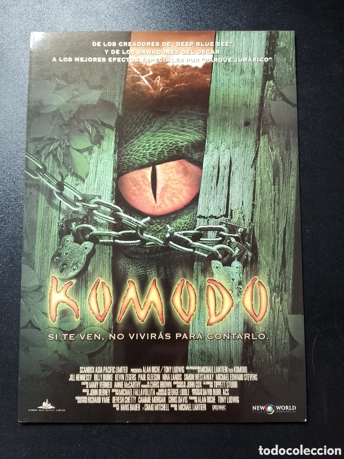 Cin&eacute;ma: komodo michael lantieri andrew stevens jill hennessy GUIA DE CINE ORIGINAL CA81