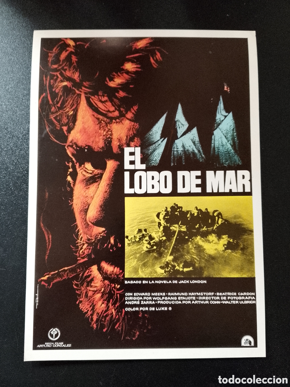 Cine: EL LOBO DE MAR-JACK LONDON-WOLFGANG STAUDTE-EDWARD MEEKS GUIA DE CINE ORIGINAL CA83