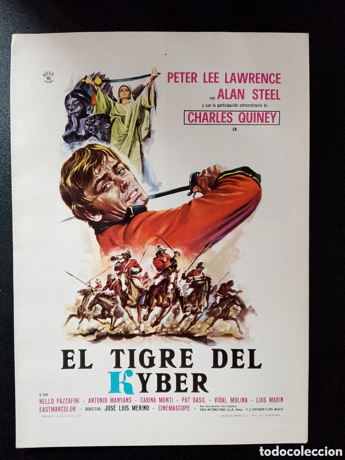 Cine: EL TIGRE DEL KYBER CHARLES QUINEY GUIA DE CINE ORIGINAL CA78