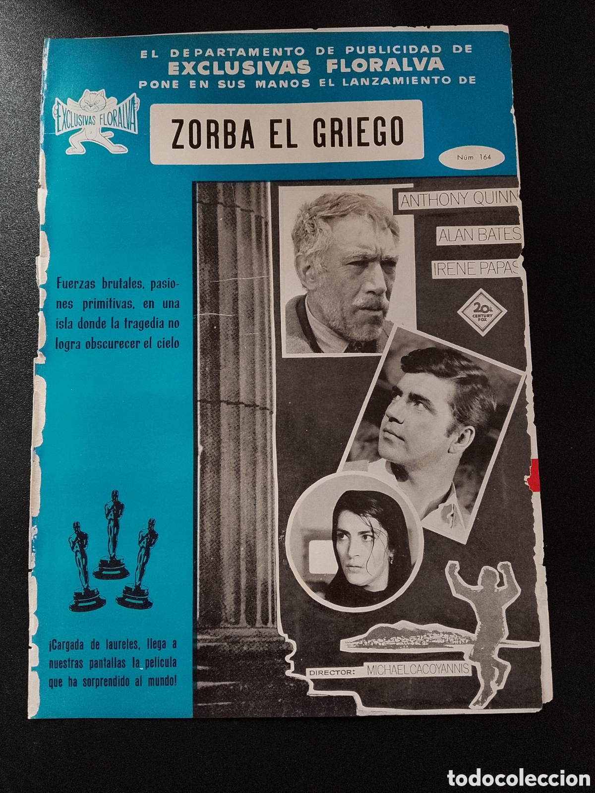 Cine: ZORBA EL GRIEGO ANTHONY QUINN ALAN BATES GUIA DE CINE ORIGINAL CA78