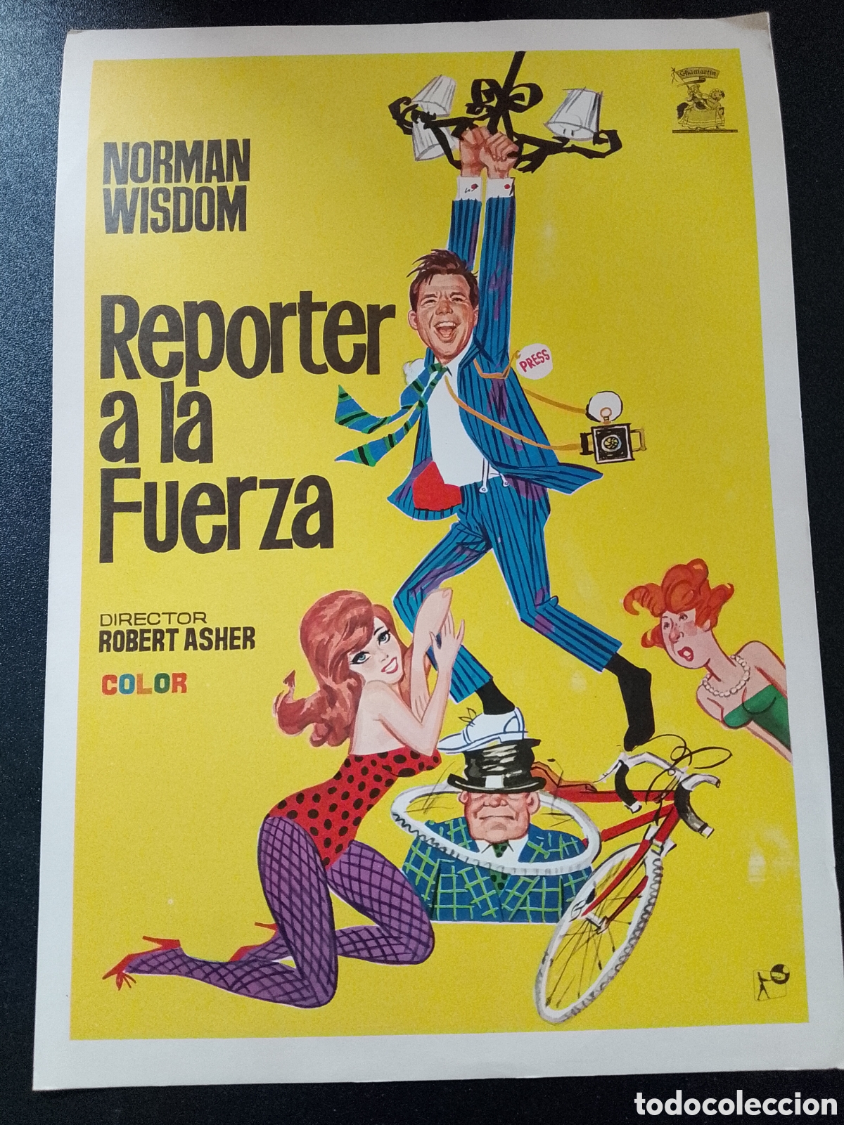 Cine: REPORTER A LA FUERZA NORMAN WISDOM GUIA DE CINE ORIGINAL CA78