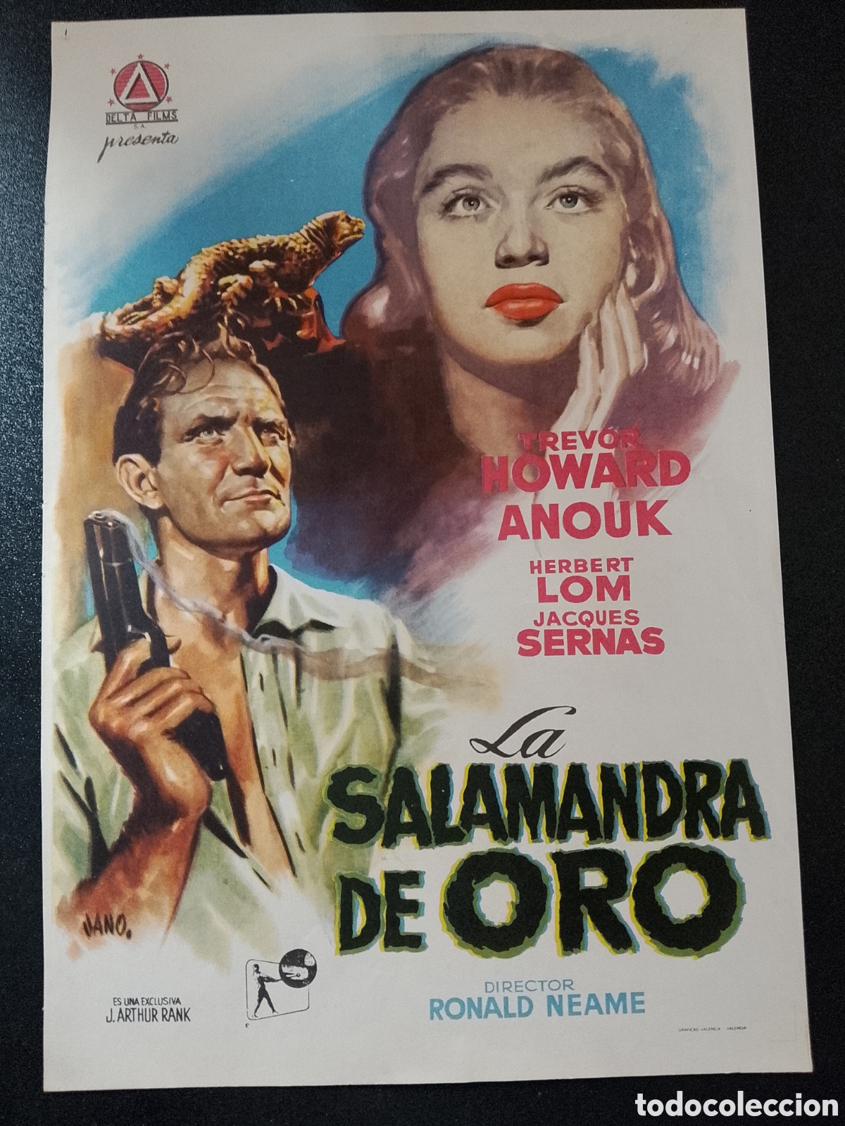 Cine: LA SALAMANDRA DE ORO FRANK ANOUK AIMEE TREVOR HOWARD RONALD NEAME GUIA DE CINE ORIGINAL CA78