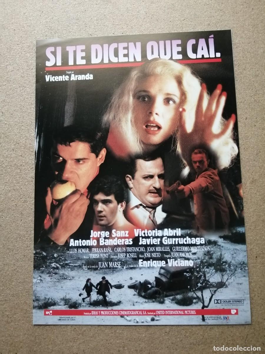 Cine: GUIA CINEMATOGRAFICA. SI TE DICEN QUE CAI (VICTORIA ABRIL - ANTONIO BANDERAS)