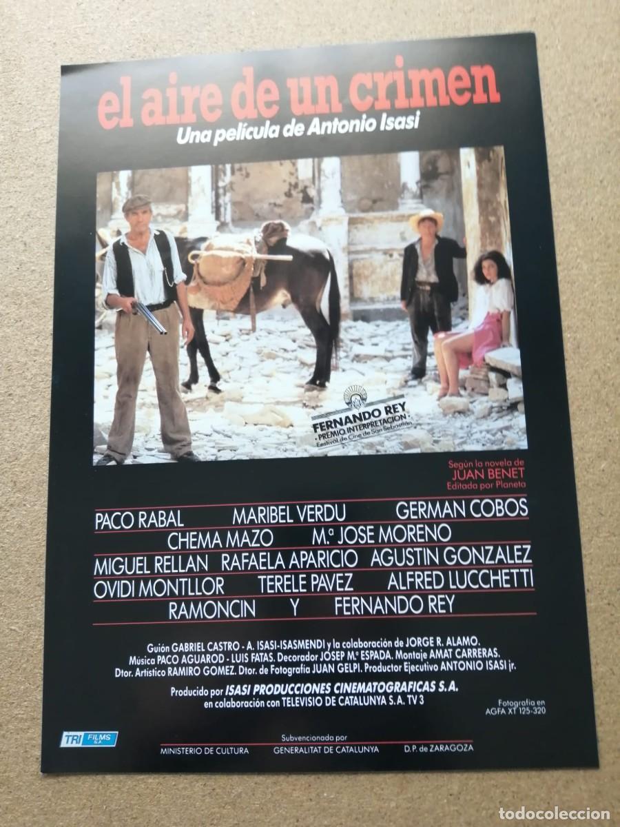 Cine: GUIA CINEMATOGRAFICA. EL AIRE DE UN CRIMEN (ANTONIO ISASI ISASMENDI)