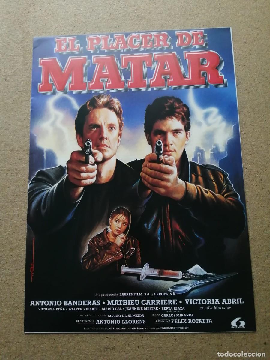 Cine: GUIA CINEMATOGRAFICA. EL PLACER DE MATAR (ANTONIO BANDERAS - MATHIEU CARRIERE)