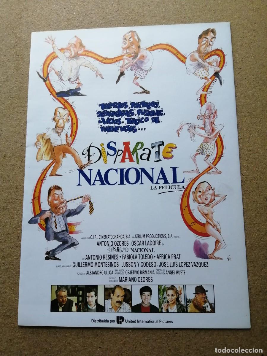 Cine: GUIA CINEMATOGRAFICA. DISPARATE NACIONAL (MARIANO OZORES)