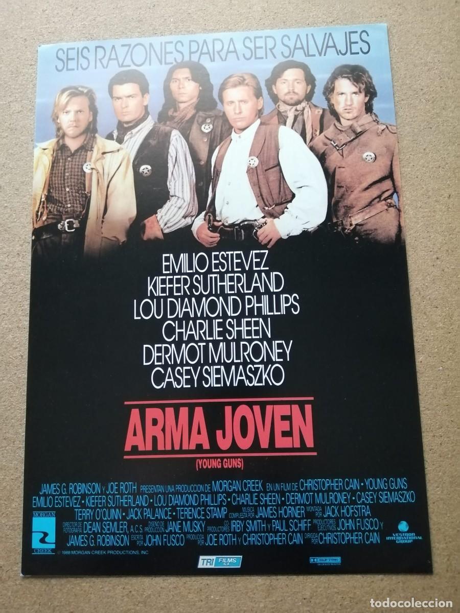 Cinema: GUIA CINEMATOGRAFICA. ARMA JOVEN (LOU DIAMOND PHILLIPS - EMILIO ESTEVEZ - CHARLIE SHEEN)